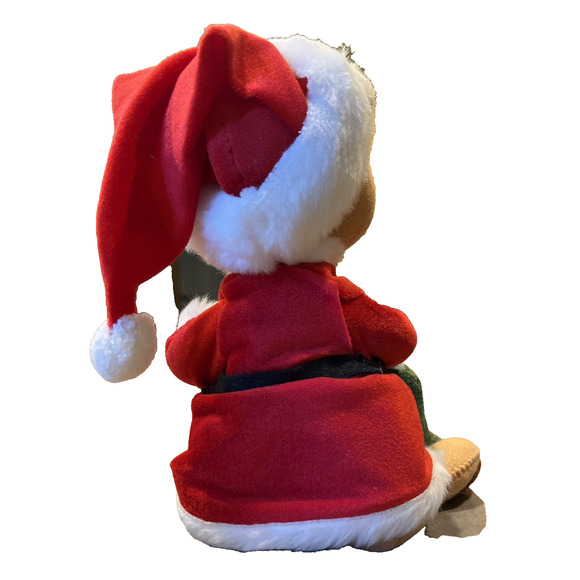 Vintage Annalee Doll Santa Bear Burlap Bag Jolly Christmas - Picture 3 of 12